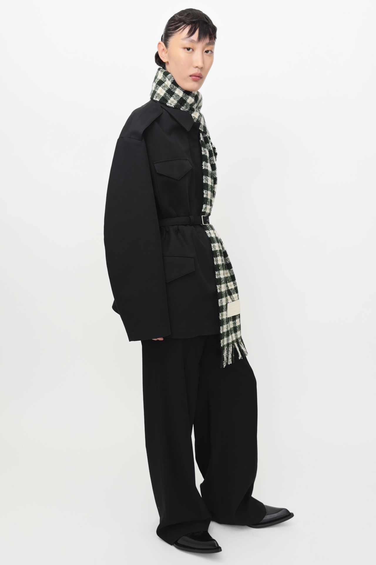 Acne Studios - Satin blouson jacket - Black
