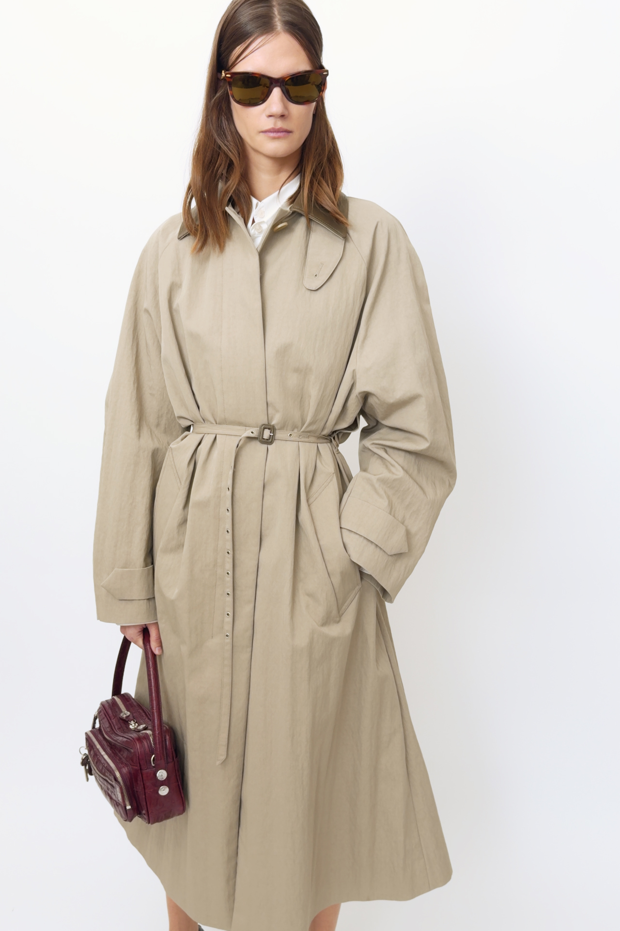 美品✨acne studios リバーコート　カシミヤ　ベルテッド　ロング 34 美品✨acne studios リバーコート カシミヤ ベルテッド ロング 34