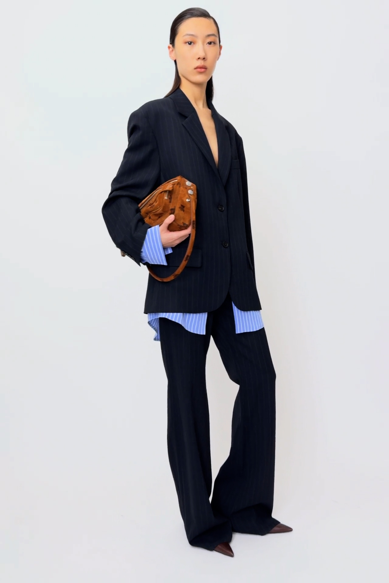 Acne Studios - レイヤードスーツジャケット - ネイビー