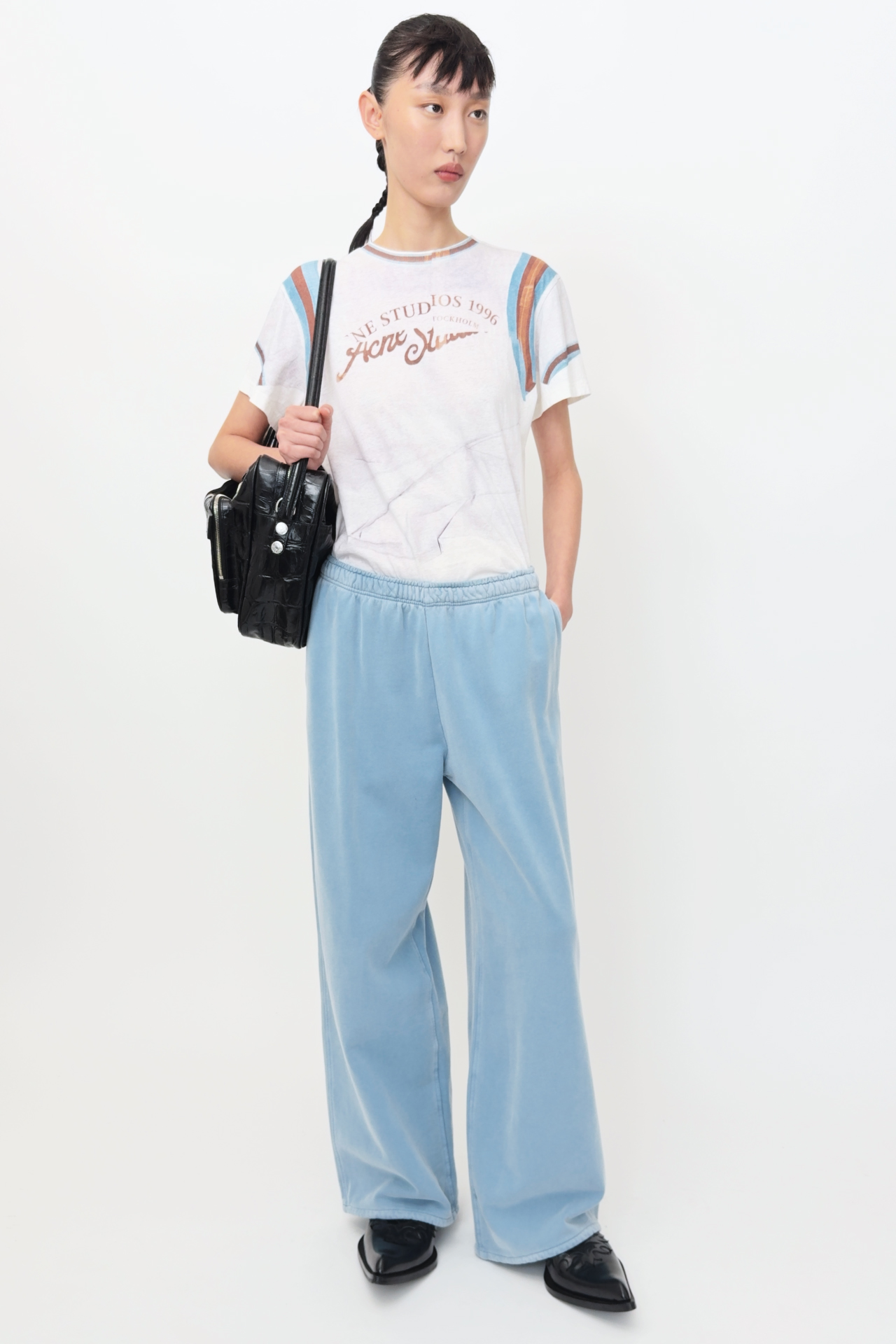 Acne Studios - Washed sweatpants - Dirty blue