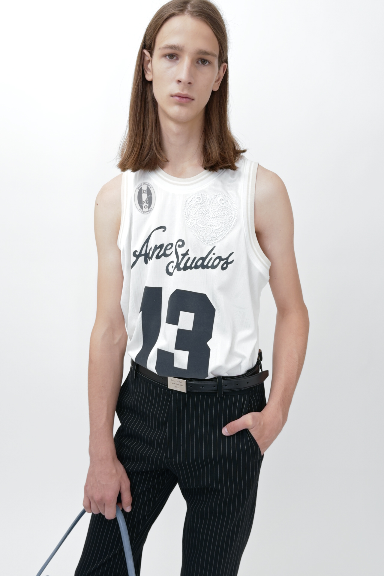 Acne Studios - Sports jersey tank top - White
